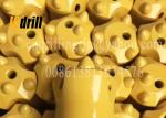 Metal Tungsten Carbide Drill Bits , Tapered Button Bits High Precision