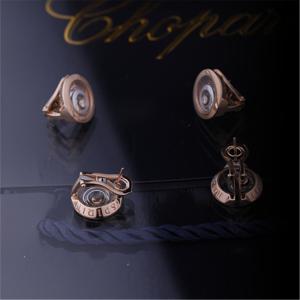 Quality Chopard HAPPY SPIRIT EARRINGS in ETHICAL ROSE GOLD ETHICAL WHITE GOLD with DIAMONDS wholesale
