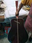 Custom AAAA All Solid Wood Round D Type Body Vintage Acoustic Dreadnought Guitar