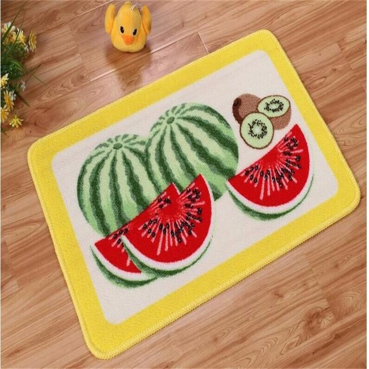 Fresh fruit design loop pile nylon door mat