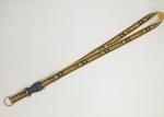 Yellow ECO Friendly Safety Neck Lanyards , Badge Holder Lanyard With Clip