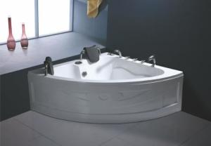 Quality Triangle Whirlpool Shower Bathtubs Bubble Massage Reinforced Strenght Air Jet Tub Freestanding wholesale