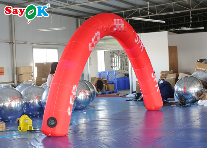 Custom Inflatable Arch Red 6*3m Inflatable Arch Start Finish Line For Advertising Event SGS