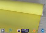 260℃ Heat Resistant 0.5mm Fire Blanket Silicone Coated Fiberglass Fabric Yellow