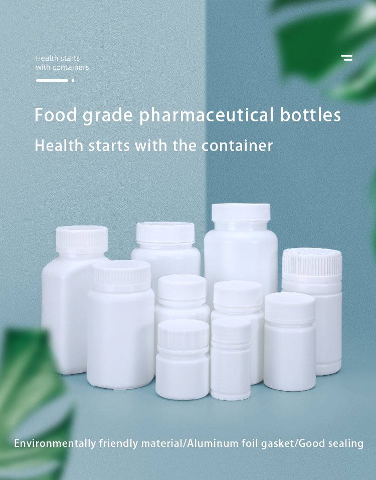 Screen Printing 30ml HDPE Plastic Bottles for Food Grade Pill Tablets Capsule Container