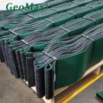 Green Black HDPE Geocell 200mm Height 356mm Welding Space For Railways Support