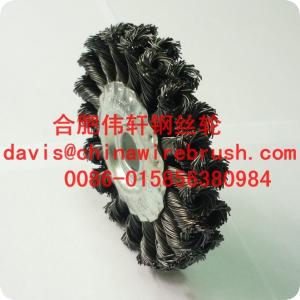 Quality 4&quot; Twist Wheel Brush, Knotted, Double Row wholesale