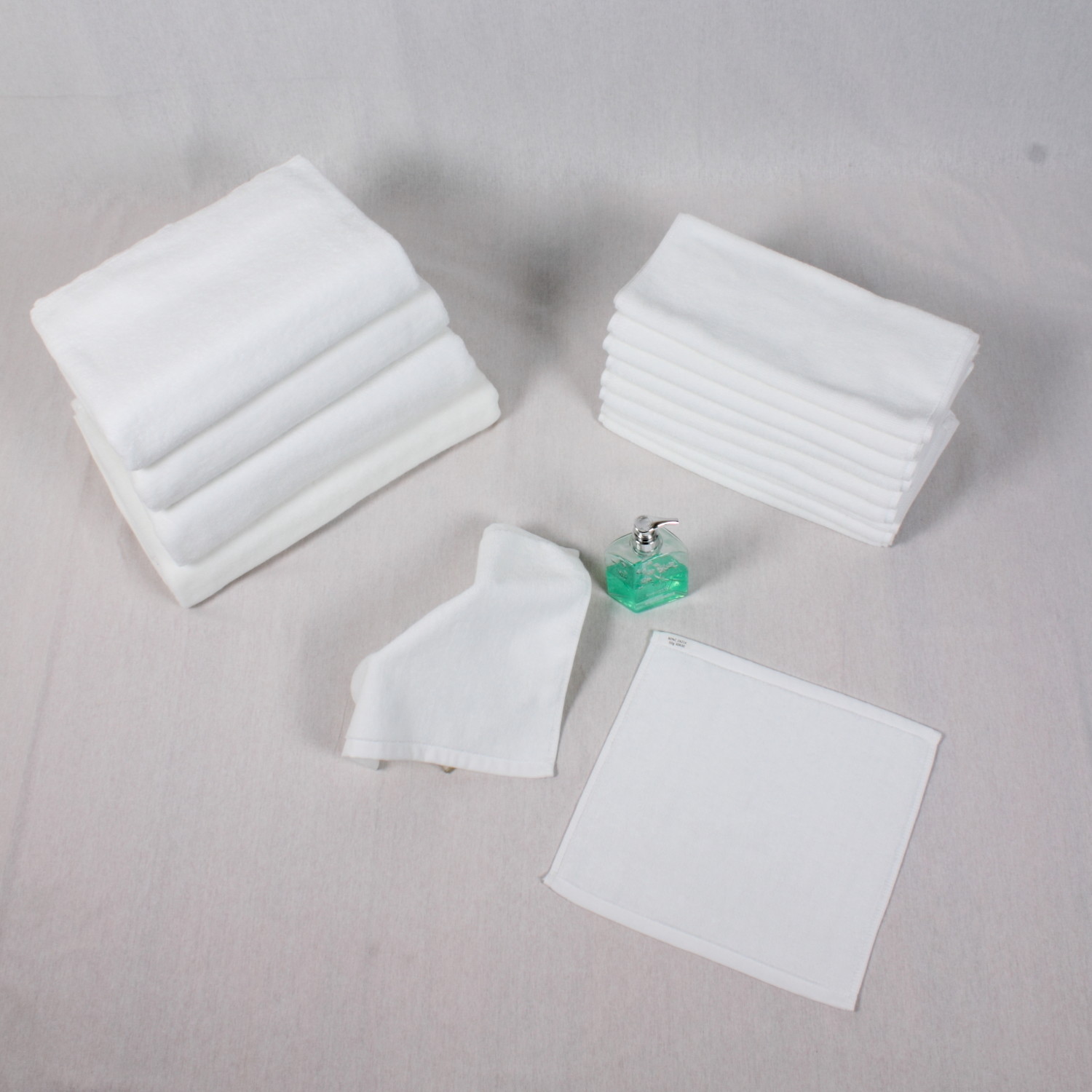 Hemmed Hotel 50g/Pc Plain White Hand Towels