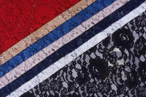 Quality French Lace Fabric Eyelash Cord Lace Fabric fashion Black lace wholesale