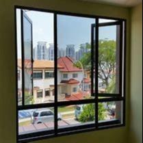 Quality Indoor Aluminum Casement Window 50mm Double Layer Glass wholesale