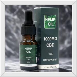 Quality 10ml Paper Box for Essential Oil Package , CBD Oil Dropper Bottle Box Packaging wholesale