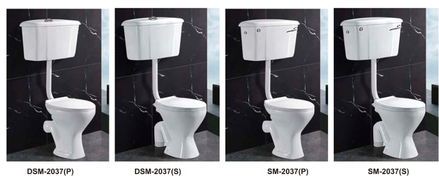 One Piece Two Piece Toilets Ceramic Water Closet 740x360mm