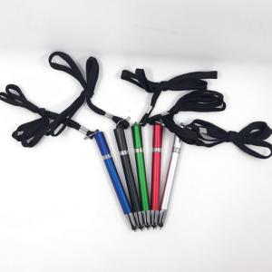 Quality Retractable Lanyard Pen Officeworks For Teacher Black Blue wholesale