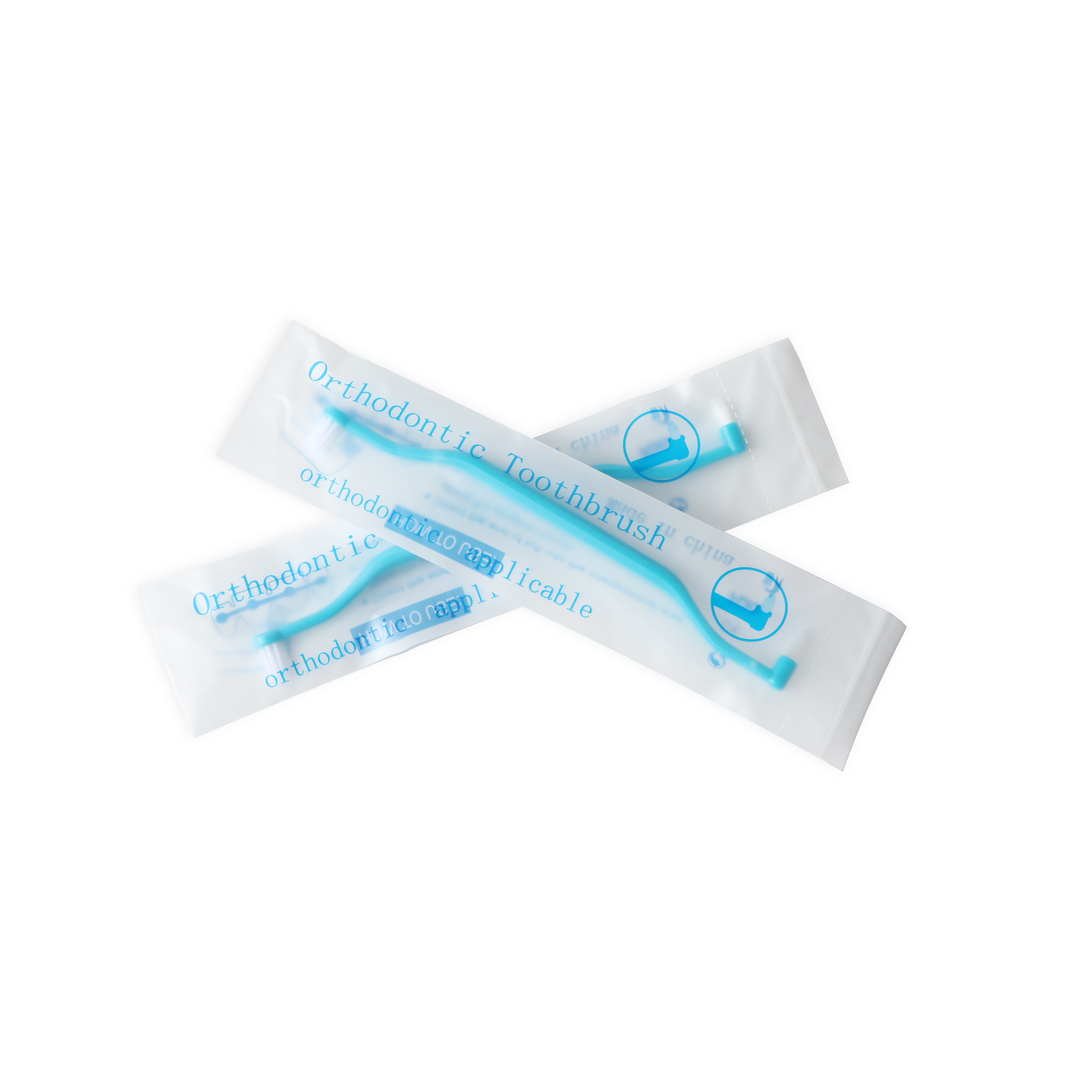 Light-cure Orthodontic Adhesive Double-Headed Toothbrush Interspace Brush for Class III Instrument Classification