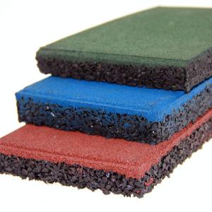 Quality Anti Slip Park Outdoor Rubber Brick Tiles SGS Approved wholesale