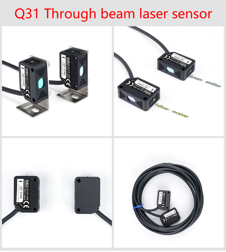 LUOSHIDA DC 3 Wire All Series Through Beam Laser Sensor 20m / 30m Sensing Distance