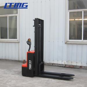 Quality Narrow Legs Electric Pallet Truck Stacker , 1200kg Pedestrian Pallet Stacker wholesale
