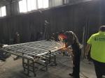 Q235 Interpon Weather Resistance Garrison Fence Panels For Garden / Factory