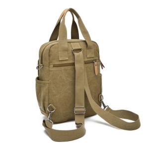 Quality Fashionable Leather Mens Canvas Shoulder Bags Vegan Lightweight wholesale