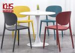 Polypropylene Modern Plastic Dining Chairs Breathable Casual Stacking Dining