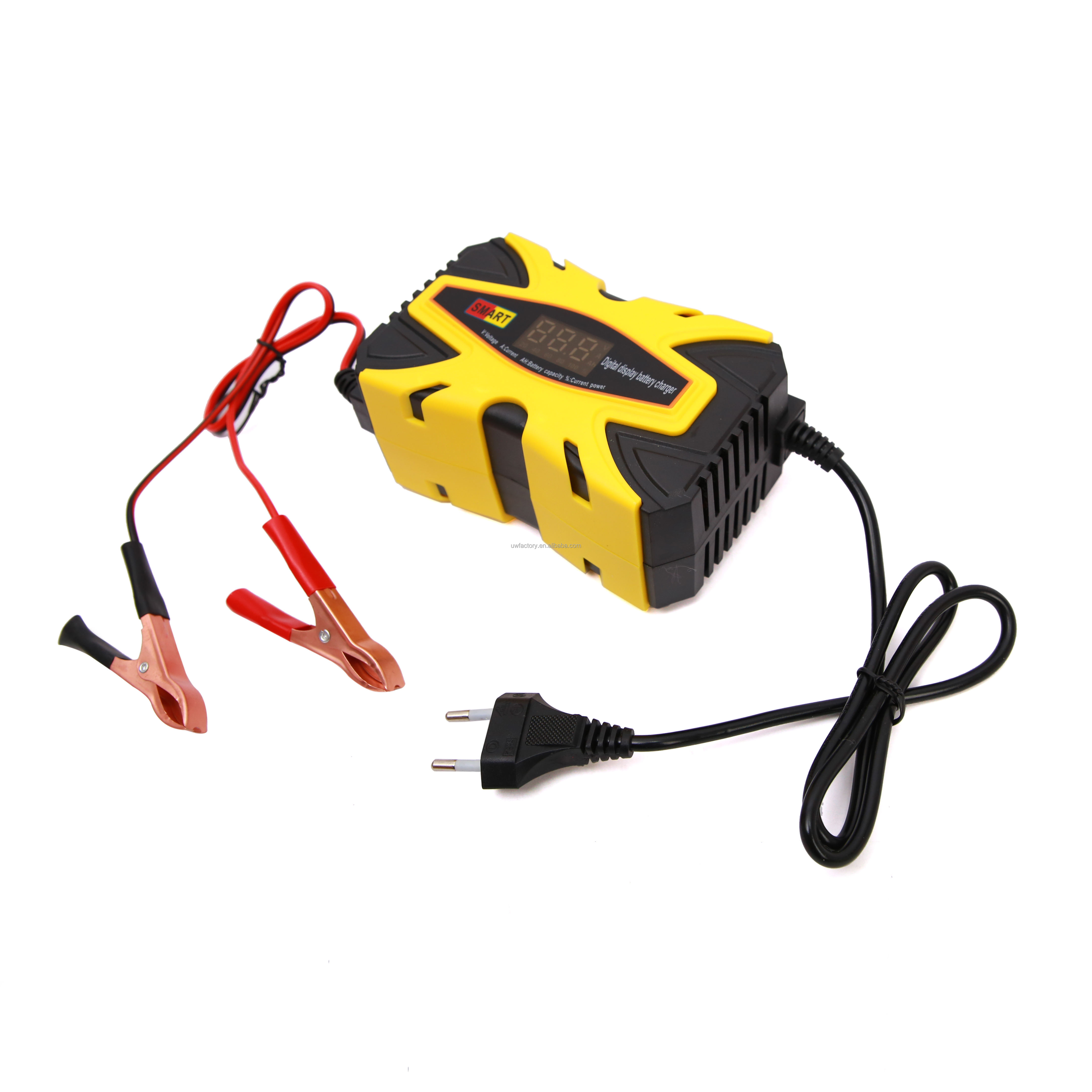 12V 6A Automatic Portable Car Battery Charger for GEL AGM Lead Acid Battery Private Mold Yes Connector Current Protection