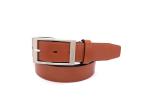 Full - Grain Mens Leather Dress Belt With Zinc Alloy Pin Buckle