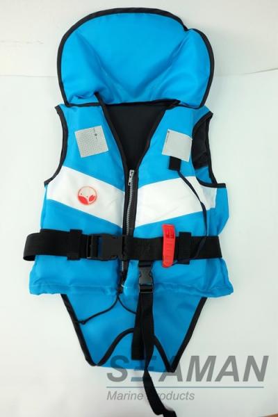 Navy Blue White Color 210D/420D Nylon Fashion Leisure Life Jacket Child Buoyancy
