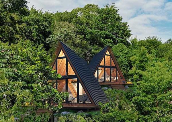Australia Standard Light Steel Prefabricated Triangle Building With WPC Board