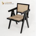 Natural Ratton Solid Wood Dining Chair Set Of 6 74cm height SGS Approved