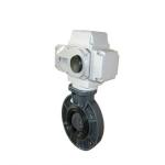 UPVC Electric Actuated Butterfly Valve Dn50 - Dn300 Wafer flange Connection