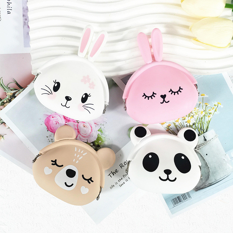 Waterproof Colorful Silicone Pencil Pouch Aesthetic Portable Pen Bag Stylish Office School Supplies Christmas Gift