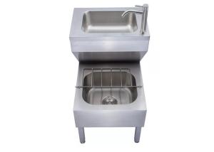 Quality Floor Standing SS Hospital Medical Wash Sink Custom Made wholesale