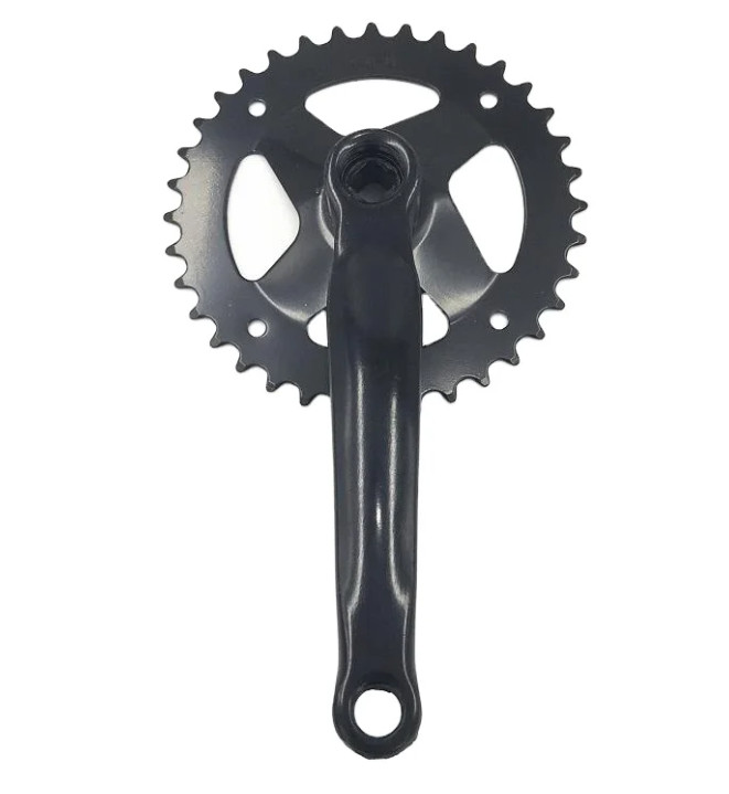 Hot sale Black color bicycle chainwheel and crank 38T 170MM. City Bike Lady Bike sprocket.