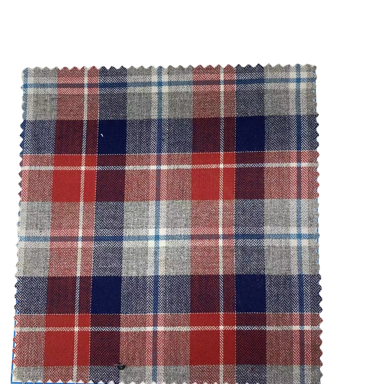 Customised Design Highweight Breathable 100cotton Yarn Dyed Check Fabrics For t-shirt Memory