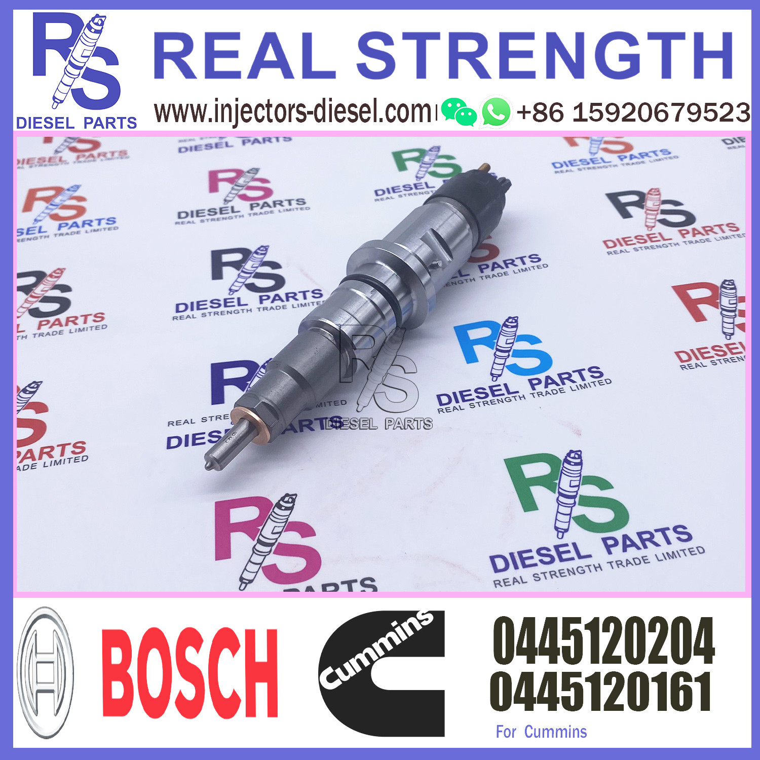 Hot sale Diesel Fuel injector Common Rail Injector 0445120161 0445120204 for Cummins Engine for Dodge