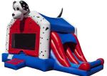 Spotty Dog Inflatable Bounce House Jumping Bouncer 0.9mm Plato PVC For Amusement