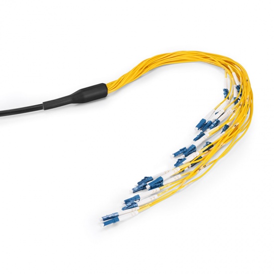 Customizable MPO to LC/SC/FC/ST Single Mode Fiber Optic Fanout Hybrid Patch Cord