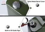 Portable Car Stainless Steel Fuel Tank Vertical Jerry Can , oil drum