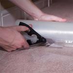 Plastic 1600mm 4mil Carpet Protection Film For Exhibitions Foot Traffic