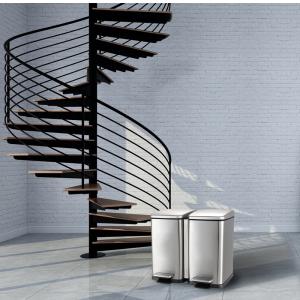 Quality Anti Fingerprint 352mm Width Foot Pedal Trash Bin wholesale