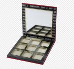 Red Fabric Highlight Contour Palette 9 Pans Custom Makeup Palette Packaging
