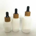 150mm Height 50g Frosted Amber Cosmetic Glass Jars With Lids