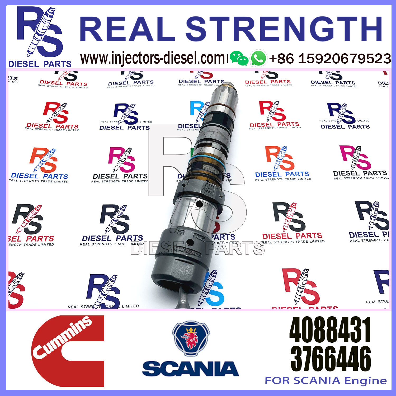 Diesel Engine Common Rail QSX23 Fuel Injector 4077076 4902827 4088431 4076533