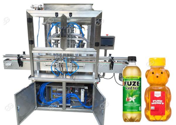 Automatic Honey Bottle Filling Machine / Honey Bottling Equipment SUS304