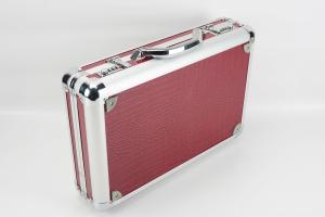 Quality Red PU Watch Case With Pillows Portable Aluminum Watch Box wholesale