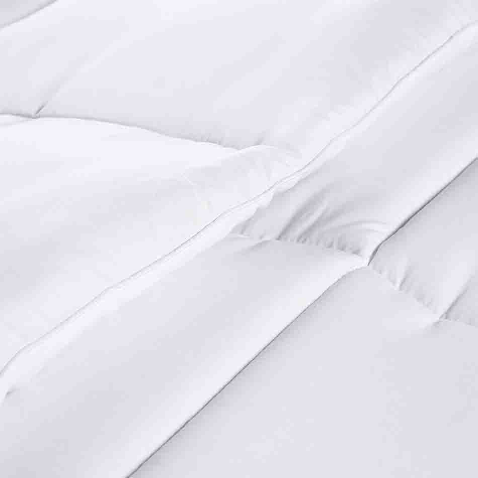 Quilted Comforter with Corner Tabs Hotel Box Stitched Down Alternative Comforter