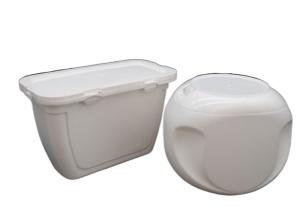 Quality White Color Laundry Gel Box Durable PE Plastic Containers Detergent Bottle Storage Box wholesale