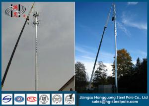 Quality Telecommunication Industry Steel Utility High Mast Poles with Inner Flange 25m wholesale