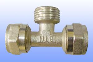Quality compression brass fitting male tee for PEX-AL-PEX wholesale