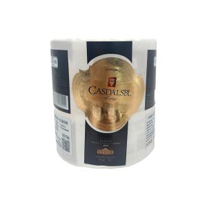 Quality 300dpi Wine Bottle Black Label Sticker With Custom Size Matte Vanishing wholesale
